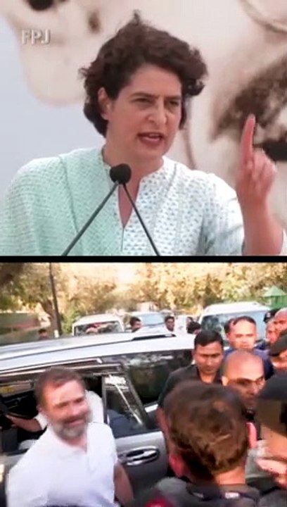 Priyanka Gandhi's Protest Against Rahul Gandhi's Conviction