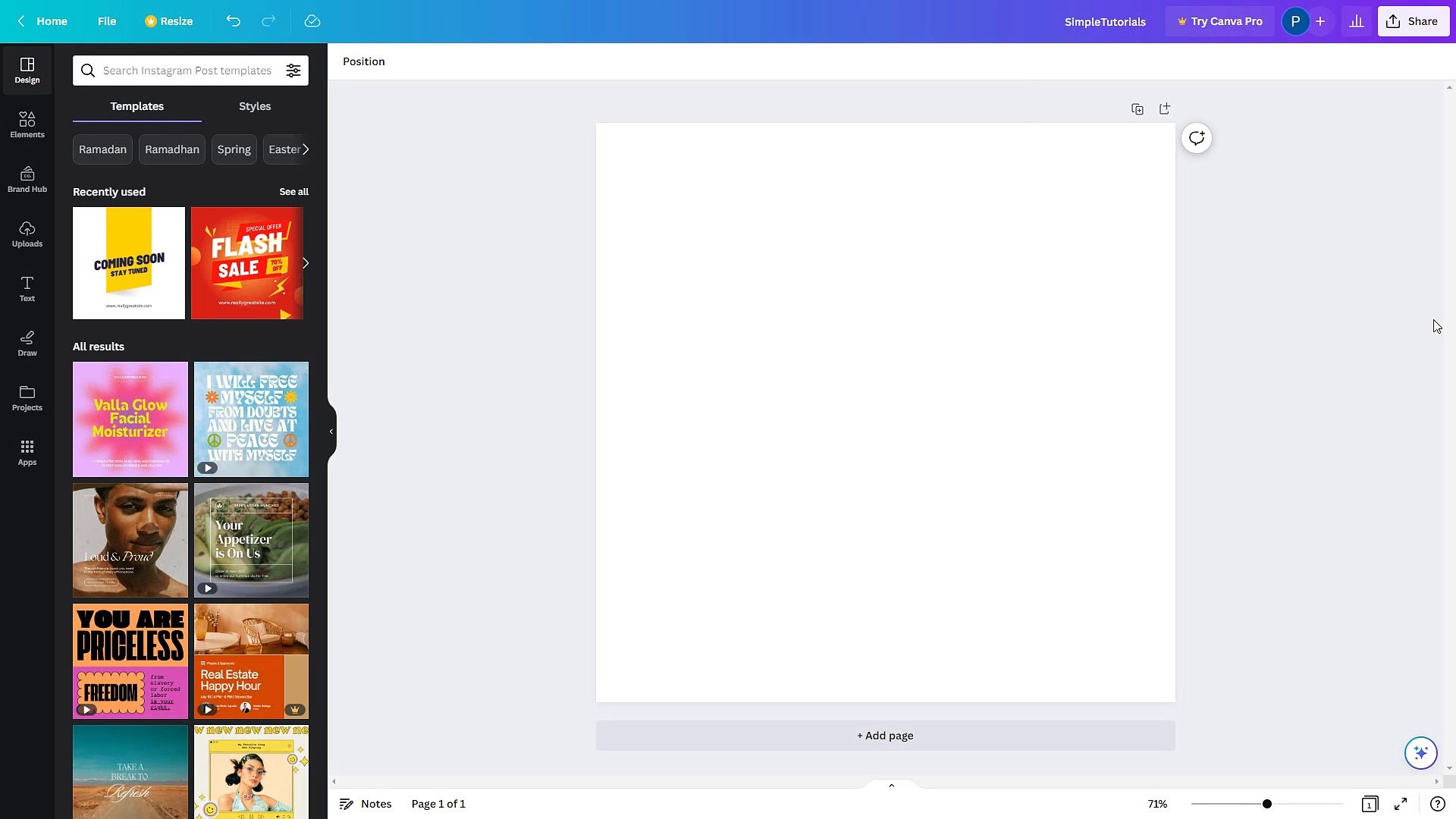 Canva Course Section 17 Using Shapes