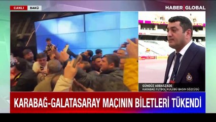 Karabağ ile Galatasaray kardeşlik için sahada! Karabağ Futbol Kulübü Basın Sözcüsü Gündüz Abbaszade Haber Global'e konuştu