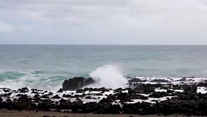 La houle a secoué le rivage du sud-ouest ce dimanche