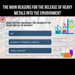 The main reasons for the release of heavy metals into the environment