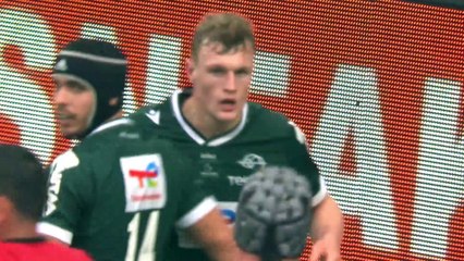 TOP 14 - Essai de Emilien GAILLETON (SP) - Aviron Bayonnais - Section Paloise - Saison 2022-2023