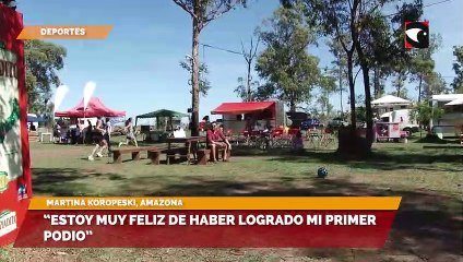 “Estoy muy feliz de haber logrado mi primer podio”