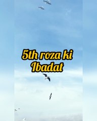 5th roza ki ibadat//Allah ki Raza ka zariya