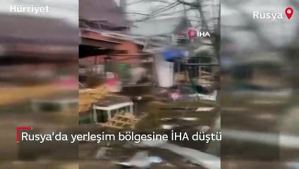 Rusya’da yerleşim bölgesine İHA düştü: 2 yaralı