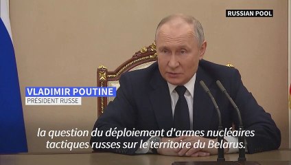 "Il n'y a rien d'inhabituel": la Russie va déployer des armes nucléaires "tactiques" (Poutine)