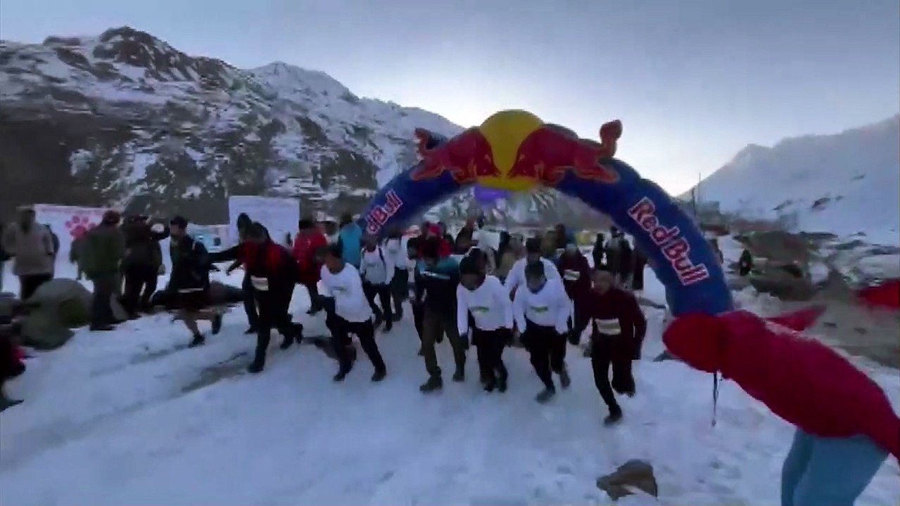 Snow Marathon an Altitude of Over 10,000 feet at Lahul Spiti