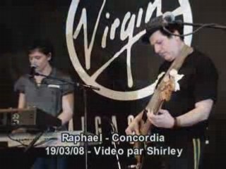 Raphael concordia live showcase virgin