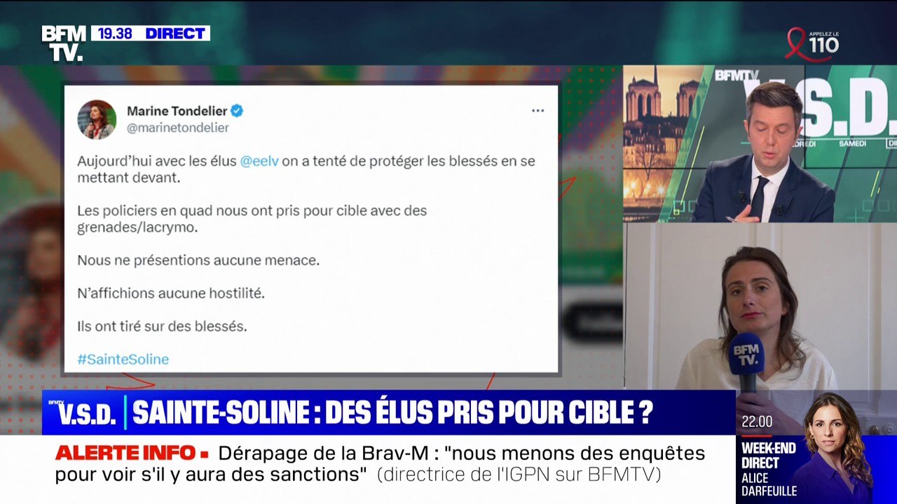 Marine Tondelier (EELV): "On ne va pas s'arrêter de manifester parce que le maintien de l'ordre est devenu impossible dans ce pays"