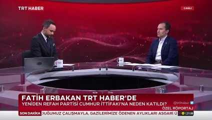 Fatih Erbakan, TRT canlı yayınına çıktı: O suçlamaya muhatap olmak istemedik