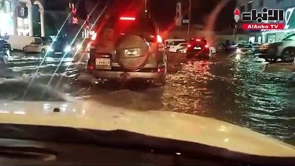 تساقط البردي في عدد من المناطق خلال الأمطار الرعدية