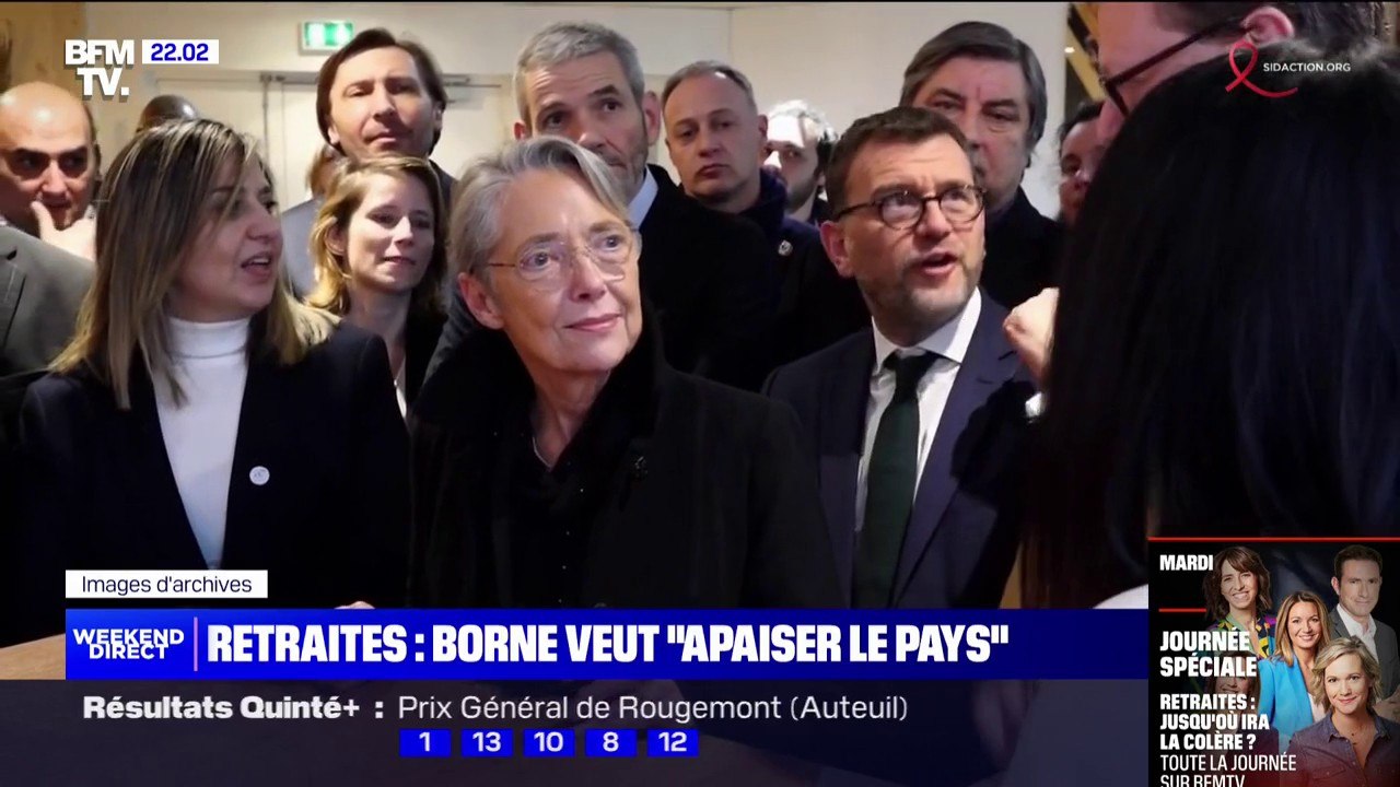 Réforme des retraites; Élisabeth Borne veut "apaiser le pays"