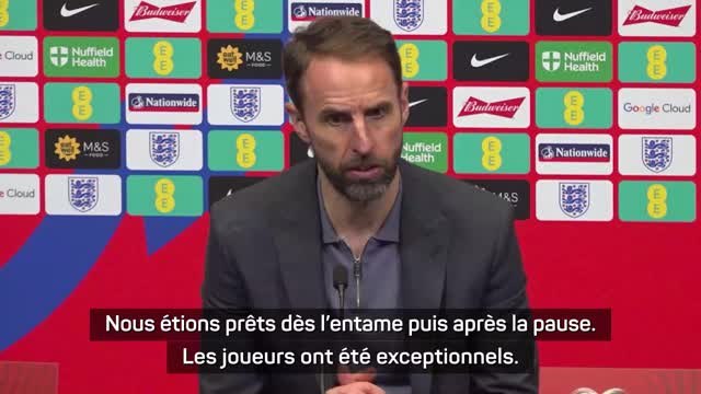 Angleterre - Southgate : Les joueurs ont été exceptionnels