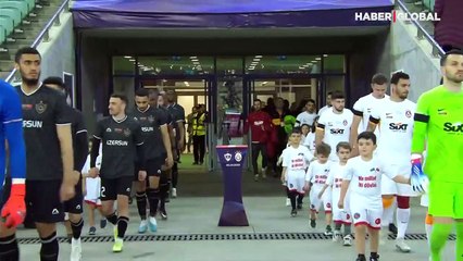 Karabağ 1-2 Galatasaray Kardeşlik Maçı ÖZET