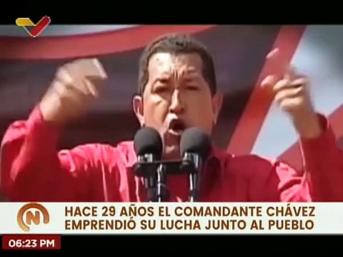 Hace 29 años el comandante Hugo Chávez emprendió su lucha con el pueblo por la libertad de la Patria