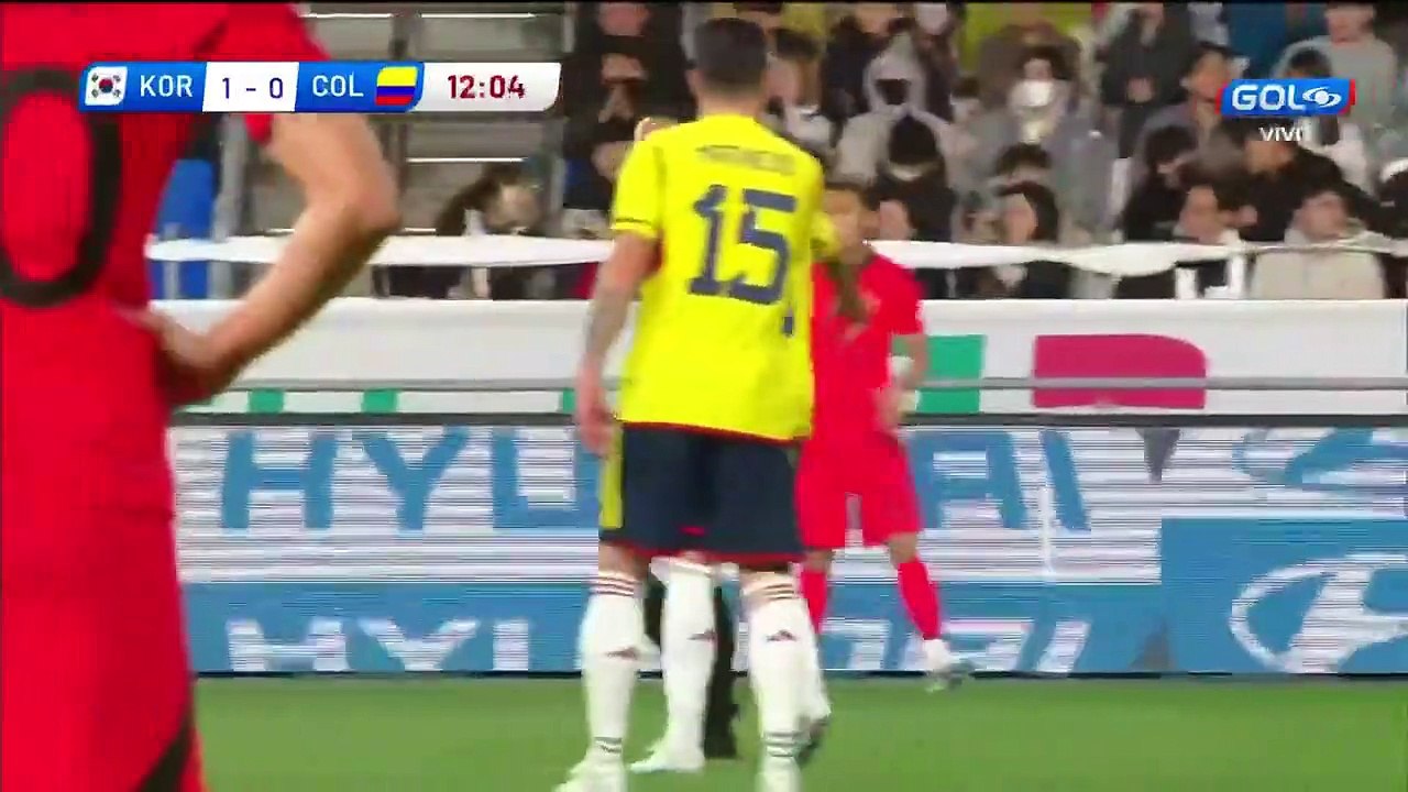 Corea del Sur vs Colombia Amistoso inteernacional 2023