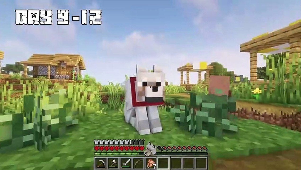 I Survived 100 DAYS as a WOLF in HARDCORE Minecraft!