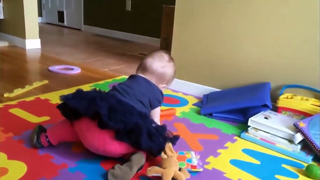 Babies playing with cute dog - Funny video about the baby and dog Part 1 (2)