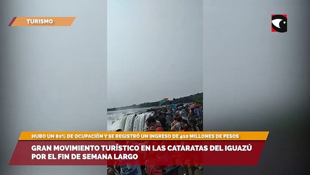 Gran movimiento turístico en las Cataratas del Iguazú por el fin de semana largo