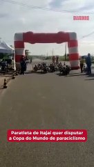 Paratleta de Itajaí quer disputar Copa do Mundo de paraciclismo