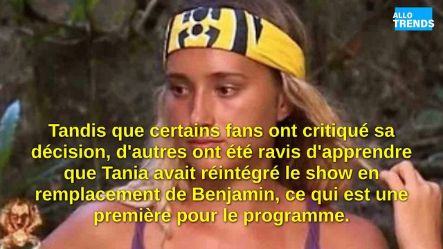 Tania de Koh-Lanta a-t-elle été autorisée à se restaurer avant de retourner dans le jeu ?