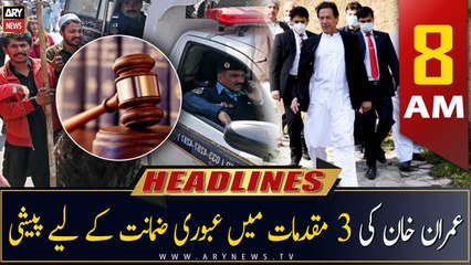 ARY News | Prime Time Headlines | 8 AM | 27th March 2023