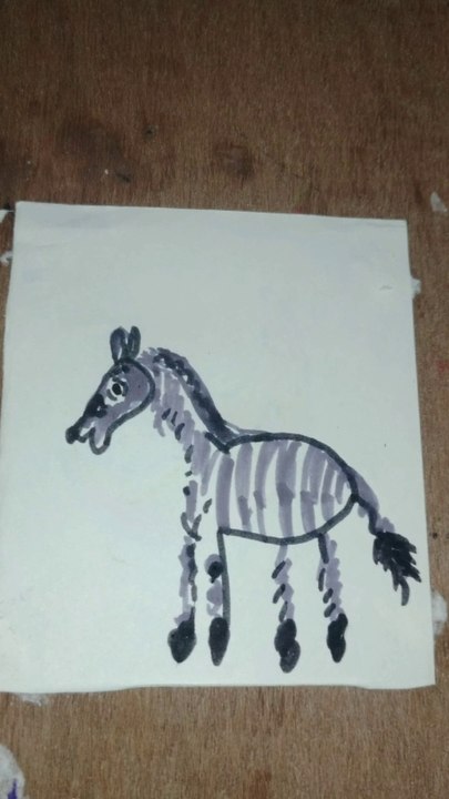 Doodle Zebra drawing
