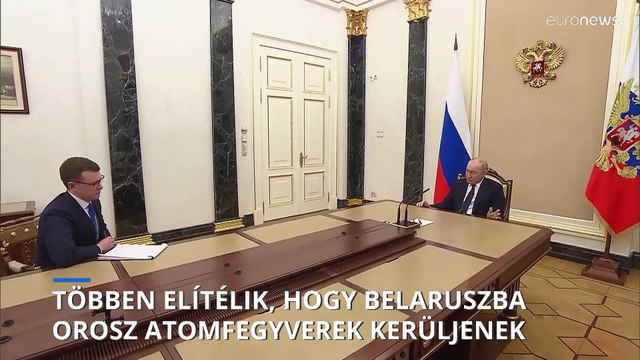 A NATO és az EU is elítéli, hogy Putyin nukleáris fegyvereket telepítene Belaruszba