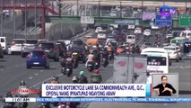 Exclusive motorcycle lane sa Commonwealth Ave., Q.C., opisyal nang ipinatupad ngayong araw | BT