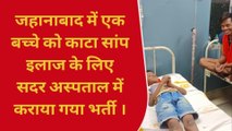 जहानाबाद: एक बच्चे को जहरीले सांप ने काटा, परिजन सांप लेकर पहुंचे अस्पताल