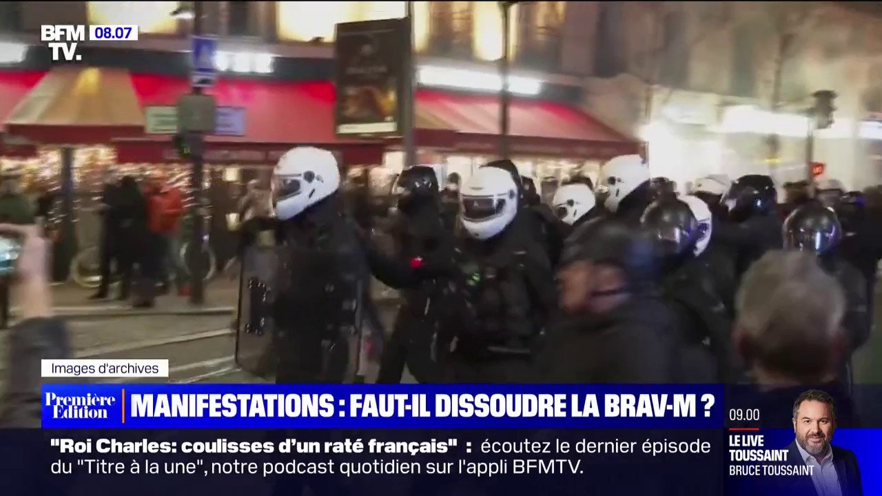Manifestations: les méthodes de la Brav-M mises en cause dans plusieurs affaires de violences policières