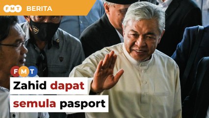 Zahid dapat semula pasport secara kekal