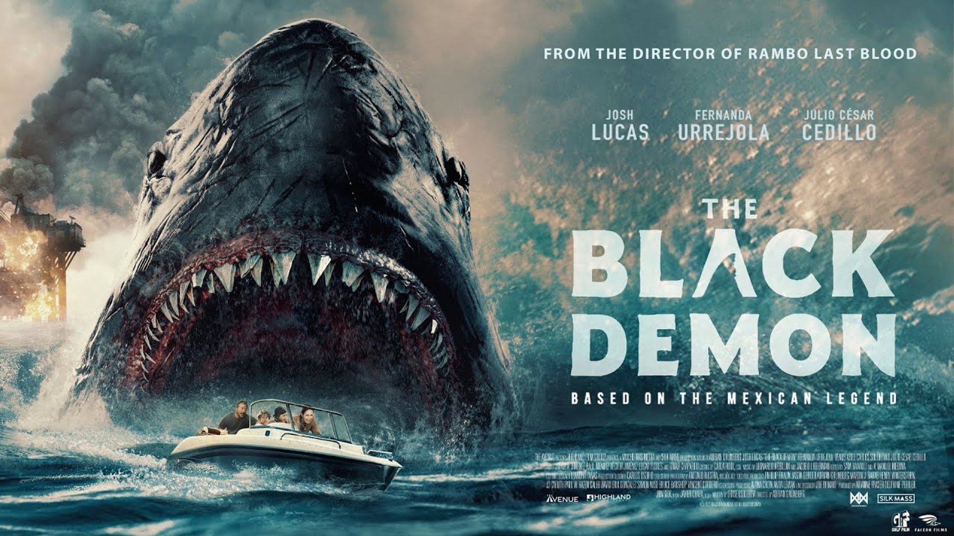 cortar Pigmalión Modernizar The Black Demon Exclusive Trailer (2023) Josh Lucas - Giant Shark Movie -  Vidéo Dailymotion
