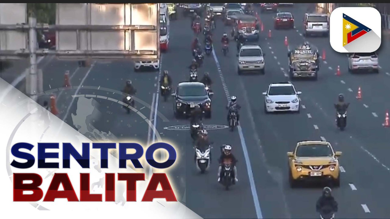 Full implementation ng exclusive motorcycle lane sa Commonwealth Ave., simula na; ilang motorista, natiketan