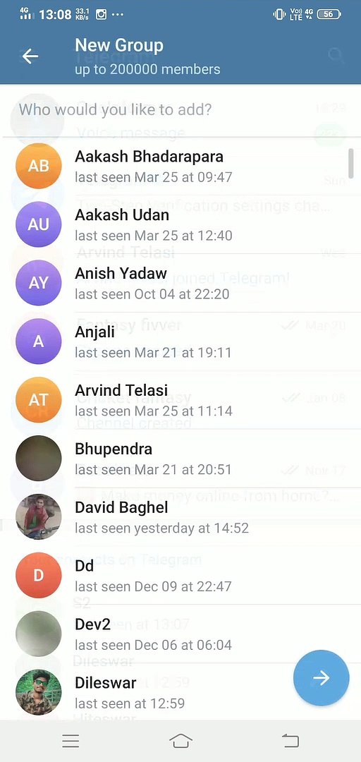 how to creat telegram group