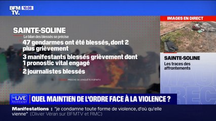 Скачать видео: Violences à Sainte-Soline: un manifestant de 30 ans toujours entre la vie et la mort