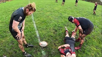 Watch moment rugby player feigns injury to surprise his partner with proposal