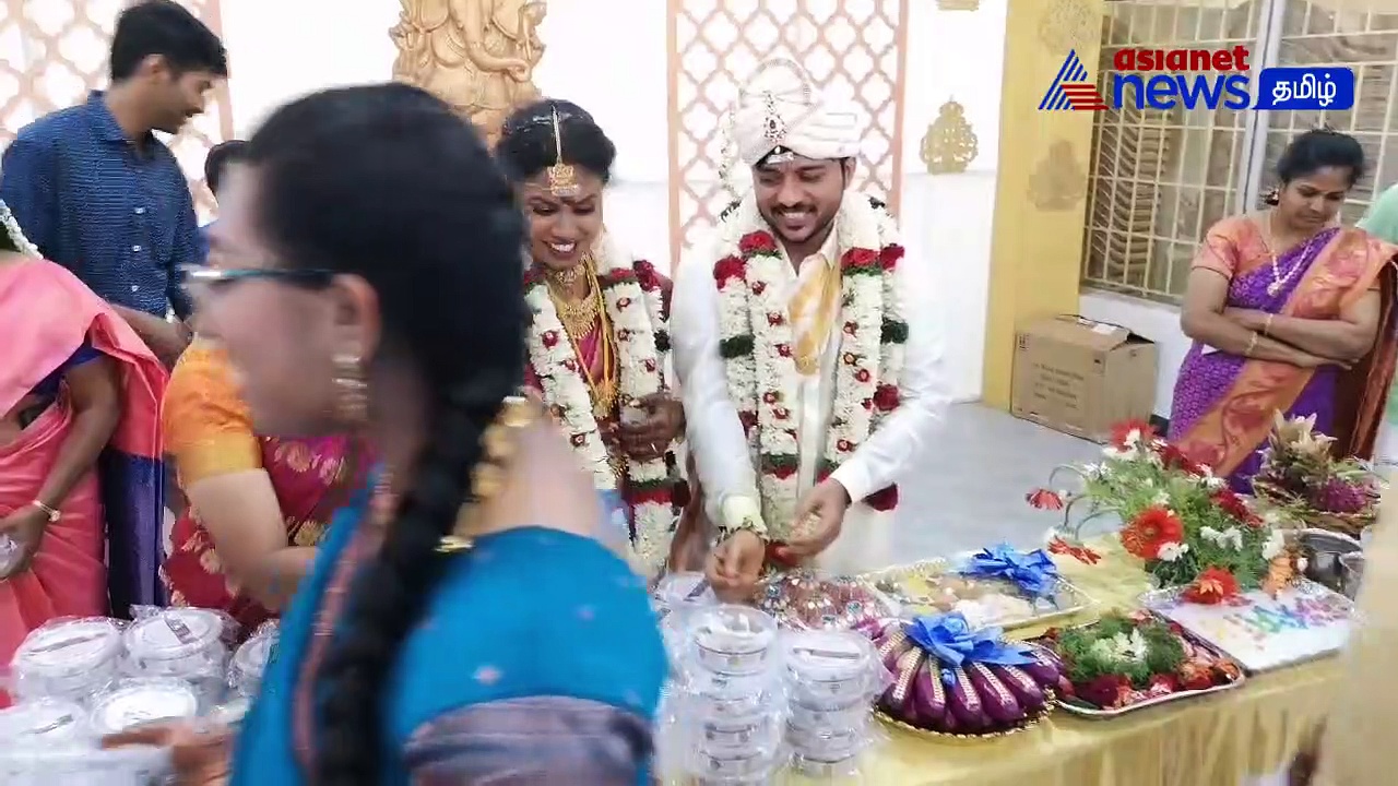 Watch : புதுமை தாம்பூலம்! -திருமணத்தில் தாம்பூல பைக்கு பதிலாக சிறுதானிய லட்டுகளை வழங்கிய தம்பதி!  