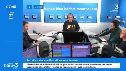 Retraites : "on sent un durcissement du mouvement à Belfort et Montbéliard" estime le syndicat Alliance