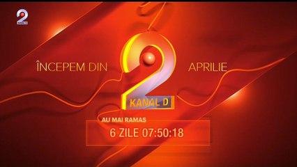 Kanal D 2 numărătoare inversă până la lansare (27 martie 2023)
