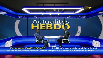 Actualité Hebdo du 26 Mars 2023 sur la CRTV