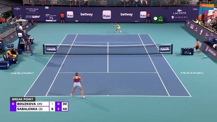 Miami - Sabalenka sans encombre