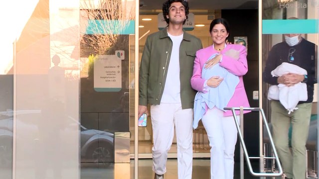 Primer posado de María García y Tomás Páramo siendo familia numerosa