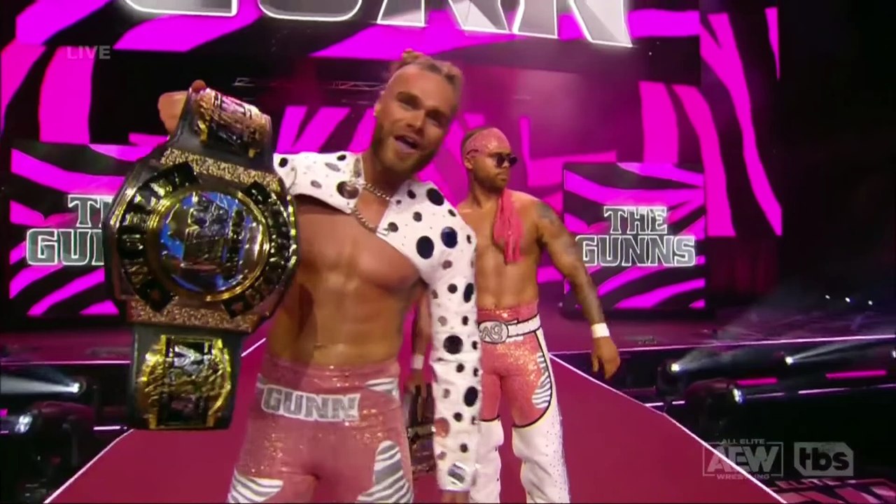 The Gunns Entrance as AEW World Tag Team Champions: AEW Dynamite, March ...