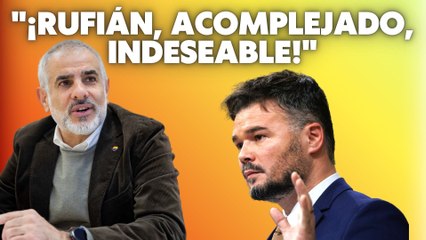 Carlos Carrizosa machaca al ‘indepe’ Rufián: “¡Es un catalán acomplejado e indeseable!”