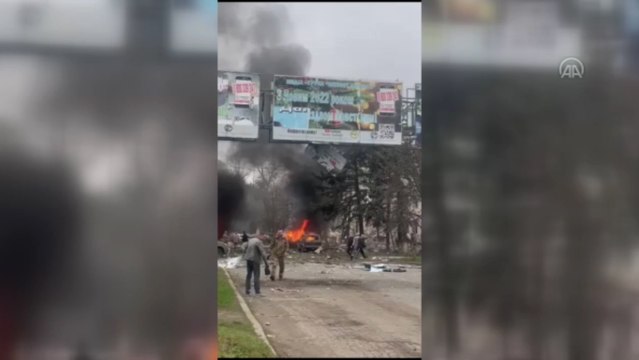 Rus güçleri Slovyansk'ı vurdu