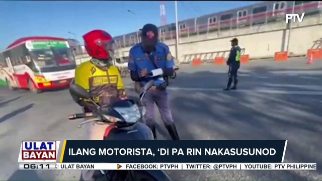Ilang motorista, natiketan sa unang araw ng full implementation ng motorcycle lane sa Commonwealth Ave.