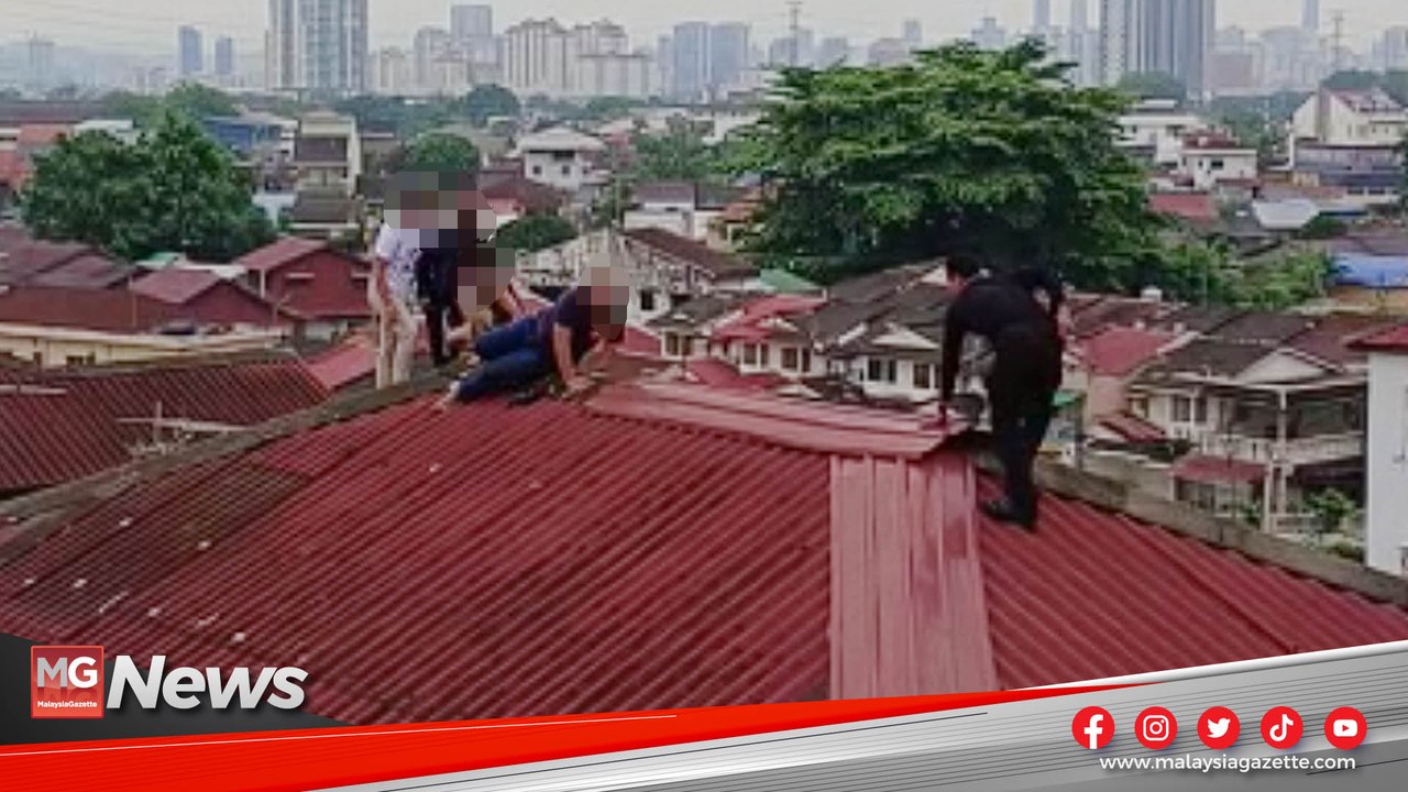MGNews : Polis Kejar, Panjat Bumbung Flat 4 tingkat Guna Bomba Cekup 19 Pengedar Dadah