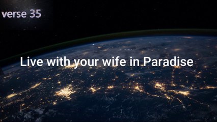 when the Quran tell us about the story of adam.ALBAQARA 35-39 english translation