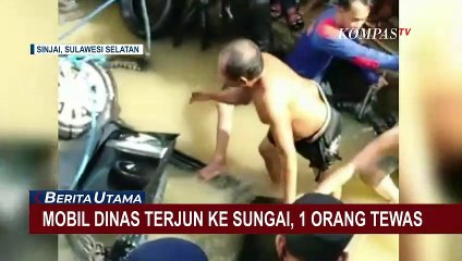 Mobil Dinas Terjun ke Sungai saat Hendak Mundur, 1 Orang Ditemukan Tewas!